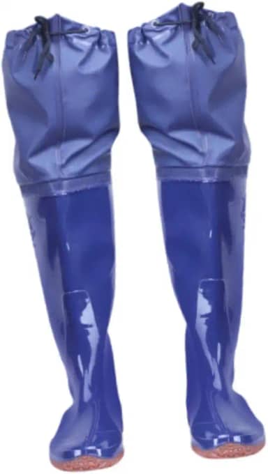 menolana Botas de pesca masculinas, botas de chuva de PVC respiráveis para caça, de cano alto para agricultura, de pesca à prova d'água para vadear