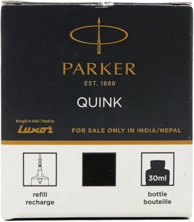Tinta para Caneta Tinteiro Parker Preta 30mL