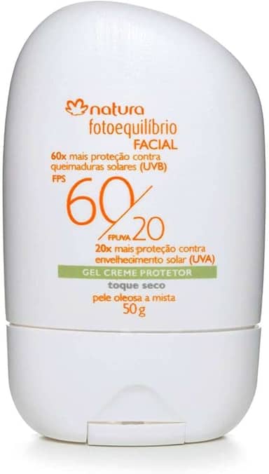 Gel Creme Protetor Facial FPS 60/ FPUVA 20 Pele Mista a Oleosa Fotoequilíbrio - 50g