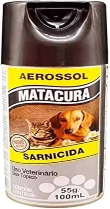 Matacura Aerossol Para Cães E Gatos Transparente 100 Ml