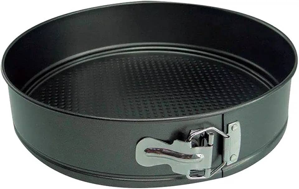 Catua Forma de Bolo Redonda Antiaderente com Fundo Removvel 24cm Preto