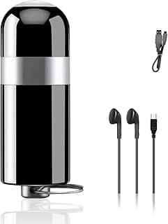 Mini Gravador Voz Som Digital Super Pequeno, 16GB, USB 2.0, Ditafone Recarregável Design de Chaveiro para Trabalho, Palestras, Reuniões, Entrevistas