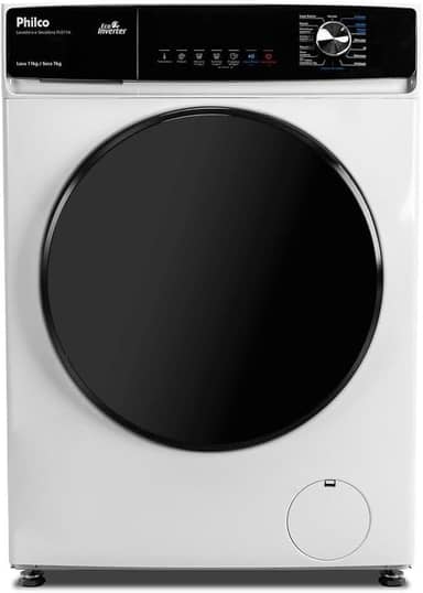 Lava e Seca Philco 11kg Pls11a Eco Invertplus 16 Programas Lavagem Branca 127v