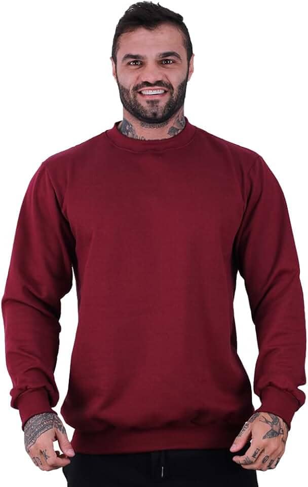 Blusa Moletom Basic MXD Conceito Sem Touca Academia Fitness Casual Lisa Sem Estampa