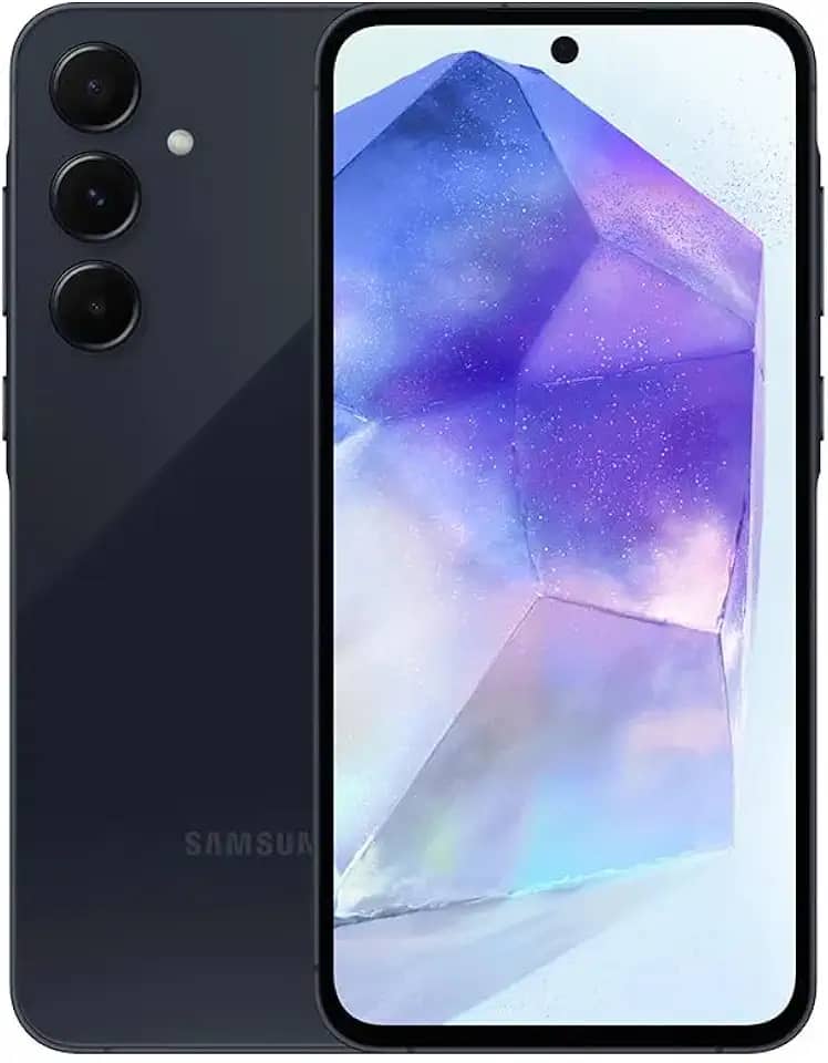 Samsung Galaxy A55 5G, Câmera Tripla Traseira de até 50MP, Selfie de 32MP, Nightography, Apagador de objetos, Design em metal e vidro, IP67, Super AMOLED 6.6" 120Hz Vision Booster, 256GB - Azul Escuro
