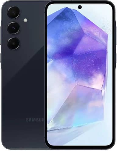 Samsung Galaxy A55 5G, Câmera Tripla Traseira de até 50MP, Selfie de 32MP, Nightography, Apagador de objetos, Design em metal e vidro, IP67, Super AMOLED 6.6" 120Hz Vision Booster, 256GB - Azul Escuro