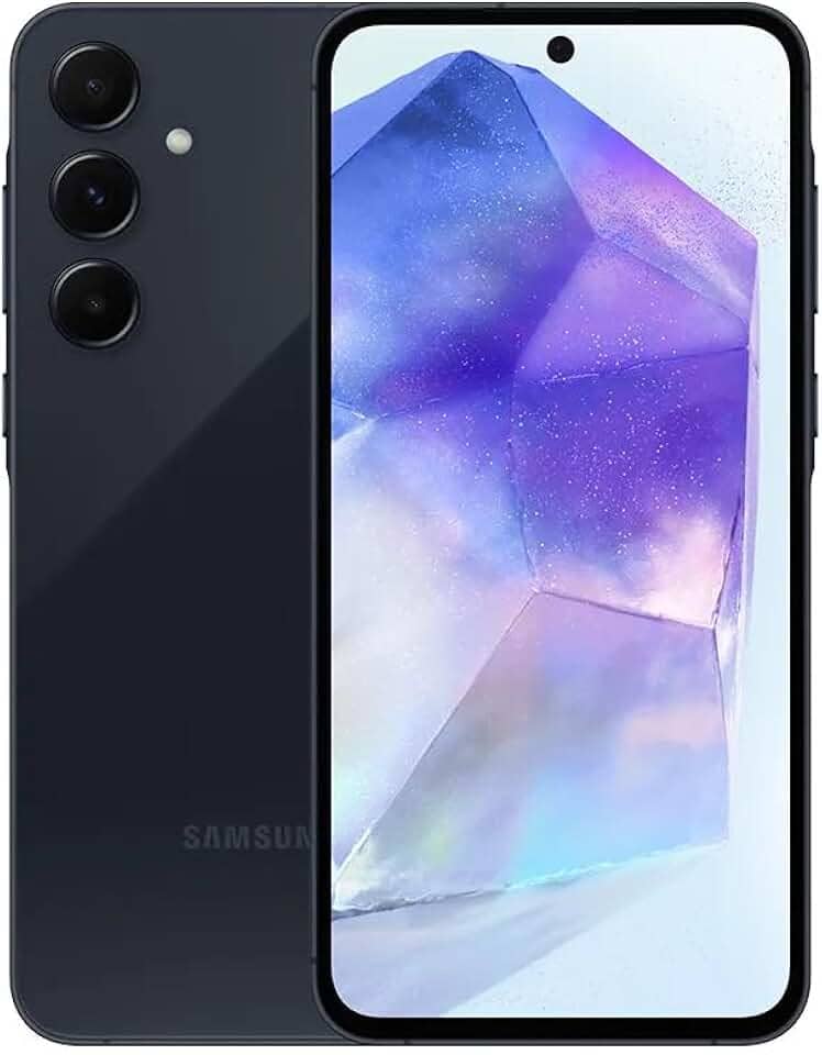 Samsung Galaxy A55 5G, Câmera Tripla Traseira de até 50MP, Selfie de 32MP, Nightography, Apagador de objetos, Design em metal e vidro, IP67, Super AMOLED 6.6" 120Hz Vision Booster, 256GB - Azul Escuro