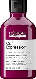L'Oréal Professionnel Shampoo Hidratante Intense Moisturizing Curl Expression, Hidrata e Desembaraça, Para Cabelos Cacheados e Crespos, Sem Sulfato e Sem Parabenos, 300ml