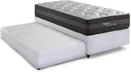 Bicama Solteiro com Cama Auxiliar Herval Palermo, Molas Ensacadas, 60x88x188 cm