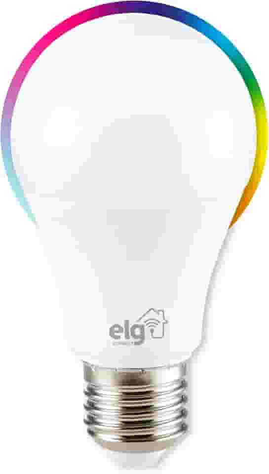Lâmpada Inteligente de LED 10W Dimerizável, Compatível com WI-FI, Bluetooth, Comando de Voz, Soquete E26/E27, SHLL100, ELG, RGB