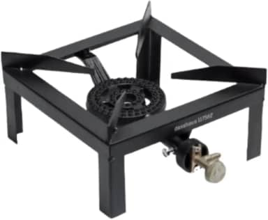 FOGAO SEMI INDUSTRIAL ALTA PRESSAO 1 BOCA FOGAREIRO COM QUEIMADOR EM FERRO FUNDIDO