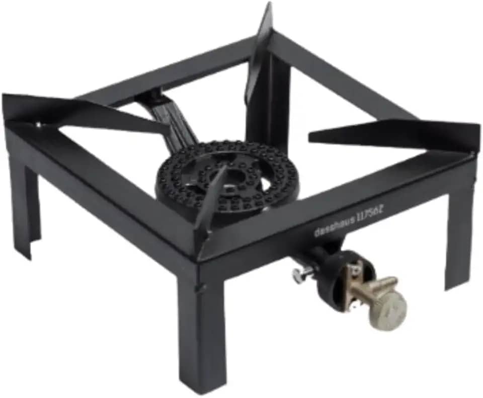 FOGAO SEMI INDUSTRIAL ALTA PRESSAO 1 BOCA FOGAREIRO COM QUEIMADOR EM FERRO FUNDIDO