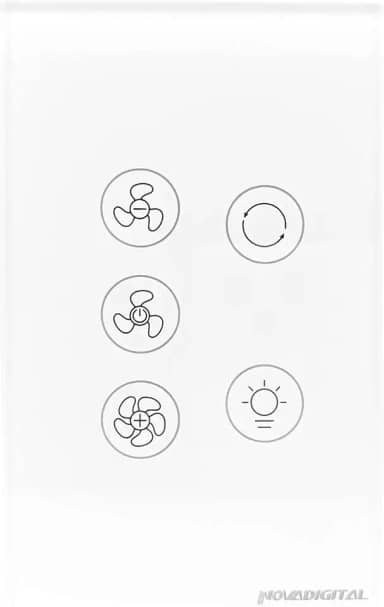 Interruptor Wifi Para Ventilador De Teto Exaustor Luz Smart Branco