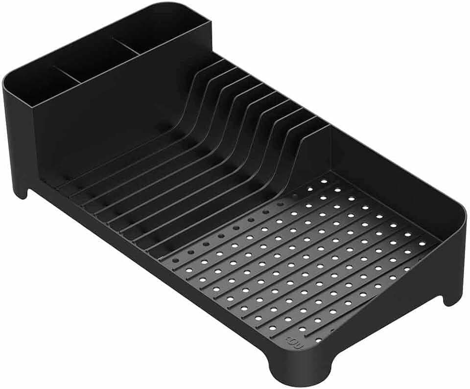 Ou Escorredor de Louças Compact Preto Linha Trium