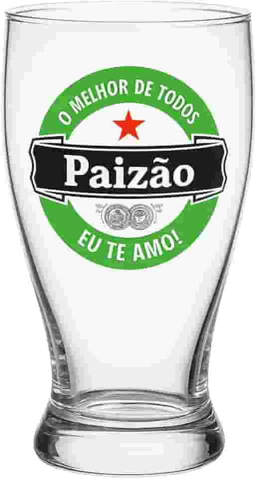 Copo Tulipa Paizão 340ml | Vidro Premium Presente Criativo Pai Cerveja | Dia dos Pais Colecionável