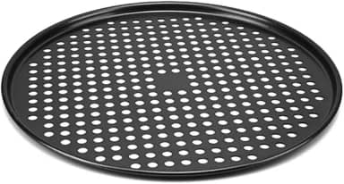 Assadeira Pizza Antiaderente, Forma de Pizza Furada Bandeja 32cm