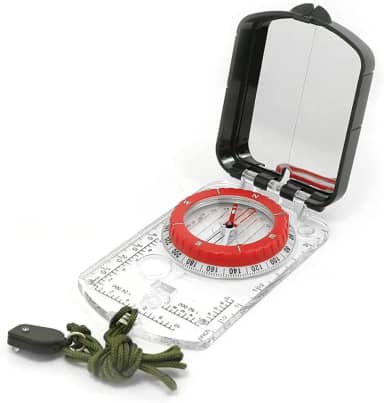 Bússola Multifuncional Mochila de Caminhadas Kit de Bússola de Orientação com Ajuste Magnético de Declinação para Camping Caminhadas Navegação Mapa de Leitura Multicolorido