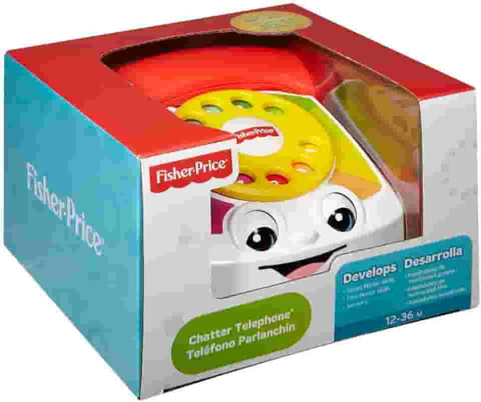 Fisher-Price Brinquedo para Bebês Novo Telefone Feliz para crianças a partir de 1 ano