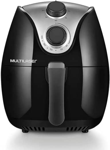Fritadeira Elétrica Air Fryer 4 Litros Multilaser Acompanha Pegador 1500W 127V Preta - CE021
