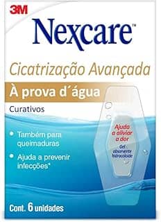 Nexcare, 3M, Curativo Cicatrização Avançada à Prova D'água, Proteção de longa duração, Contém 6 unidades
