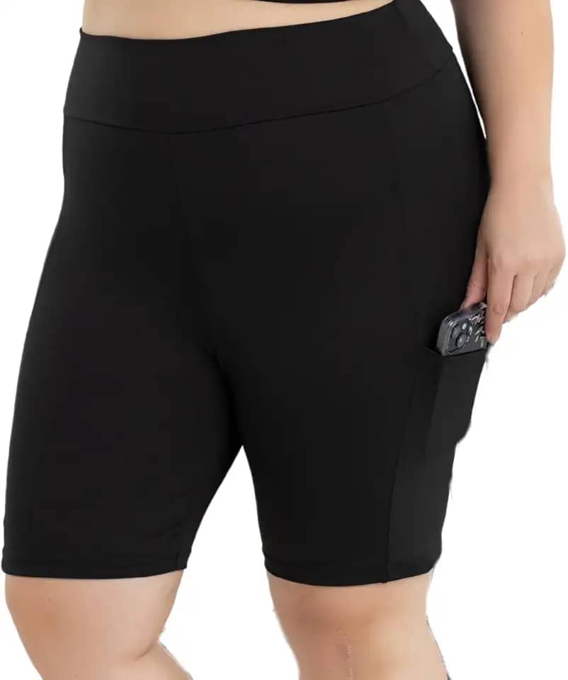 Short Suplex Plus Size com Bolsos Laterais - Conforto e Estilo para Atividades Esportivas, Marca Virtude - Tamanhos 44 a 50
