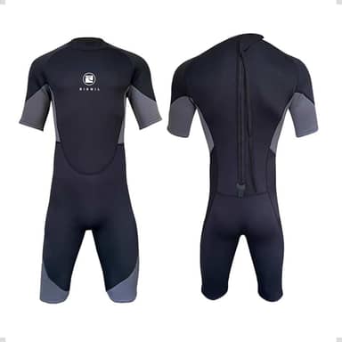 Roupa de Mergulho Natação Surf - Short John Rikwil Neoprene 2mm com Zíper Integrado Ideal para Proteção Térmica e Performance na Água.