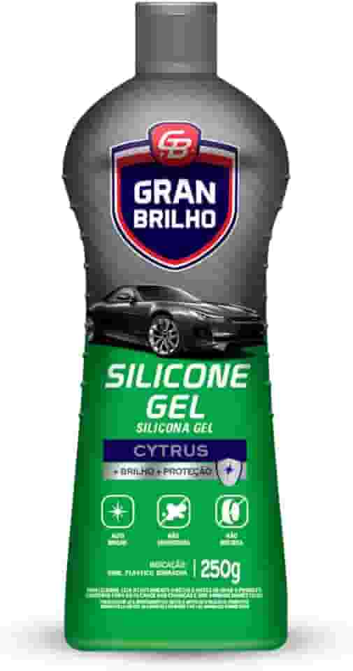 Silicone Automotivo Em Gel Cytrus Gran Brilho 250G, Gran Brilho, Revitalizador Automotivo Gel Para Vinil, Plásticos E Borrachas, Verde, Mais Brilho E Proteção