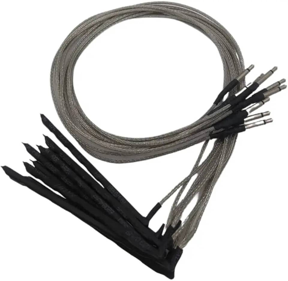 Kit com 10 Captadores Piezo Elétricos de Rastilho para Violão, Cabo Blindado