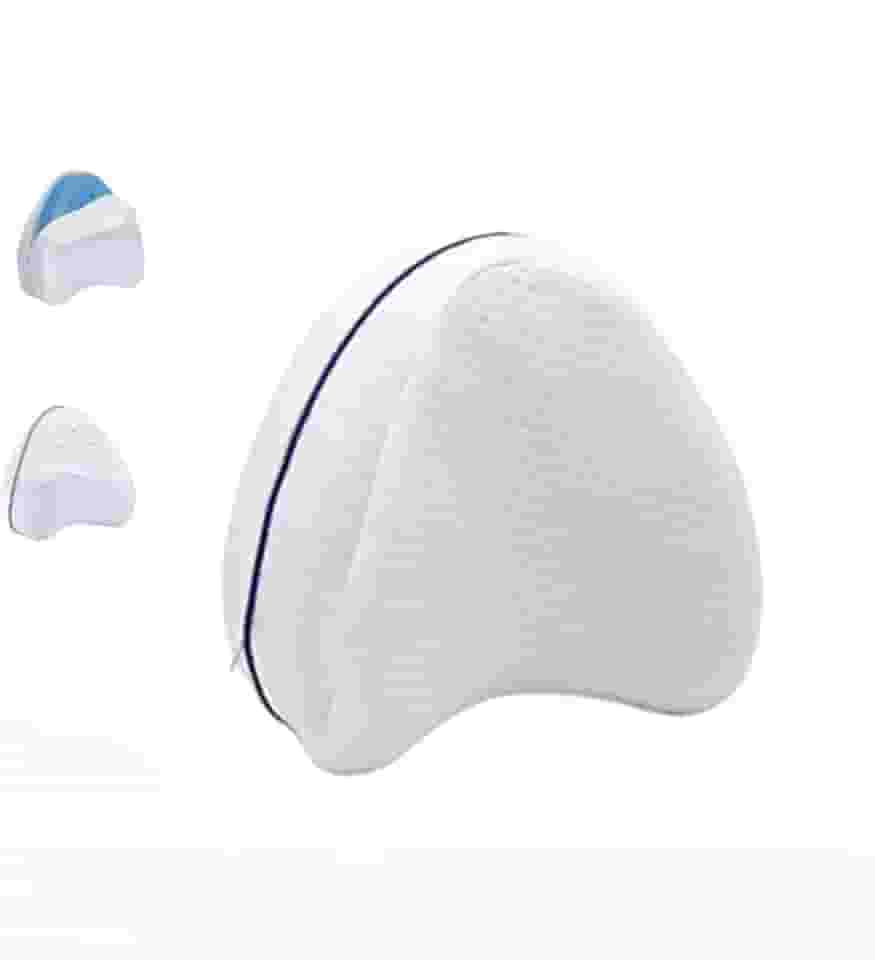 Almofada Ortopédica para Pernas e Joelhos | Travesseiro Ortopédico com Espuma Viscoelástica | Alívio de Dores nas Costas, Quadril, Ciática e Gravidez | Suporte Ergonômico para Dormir