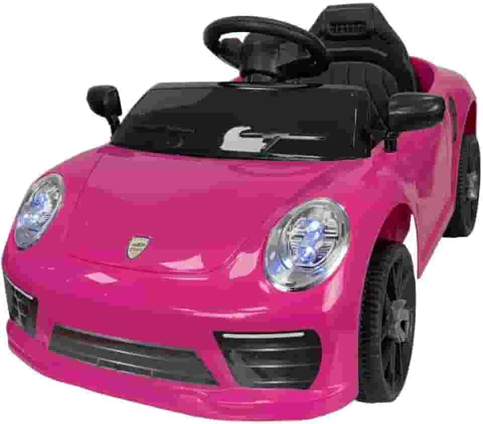 Zippy Toys Carro Elétrico Compact com Controle Remoto 6V, Rosa