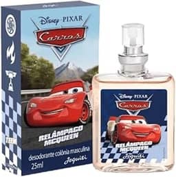 Colônia desodorante masculina Carros Pixar Relâmpago Mcqueen em spray 25ml Jequiti