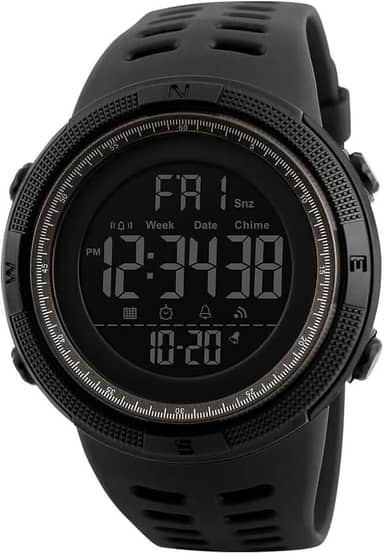 Relógio Masculino Esportivo Digital à Prova D'água Preto 1251