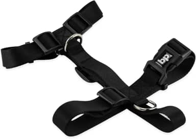 Basic Pet Coleira Peitoral Para Cachorro Tamanho Grande Modelo Tradicional H Passeio Adestramento Reforçada Resistente Cor Preto