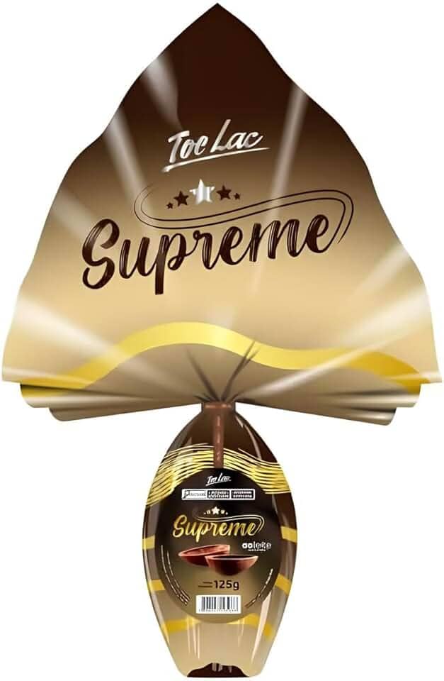 Ovo de Páscoa Toc Lac Chocolate Supreme ao Leite 125g