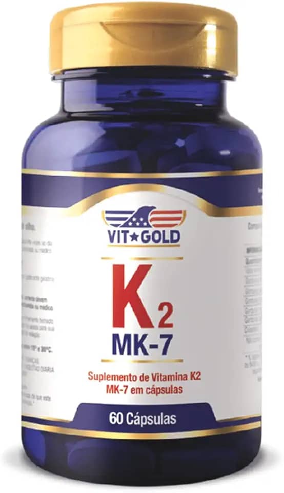 Vitamina K2 MK-7 100mcg Vitgold 60 cápsulas