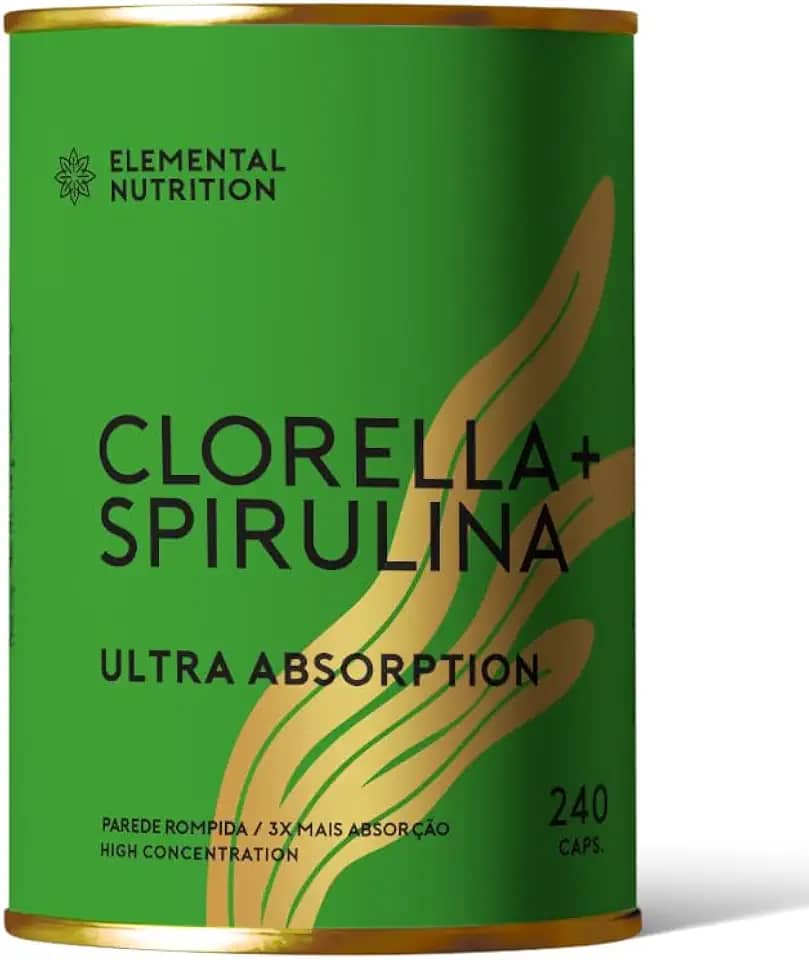 Clorella & Spirulina Elemental Nutrition - 240 capsulas
