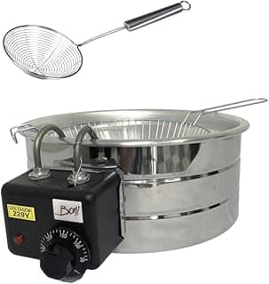 Fritadeira Elétrica Industrial Tacho 3,5L + Escumadeira Inox 13cm - Boni (220)