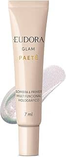 Eudora Sombra & Primer Holográfico Glam Paetê 7ml