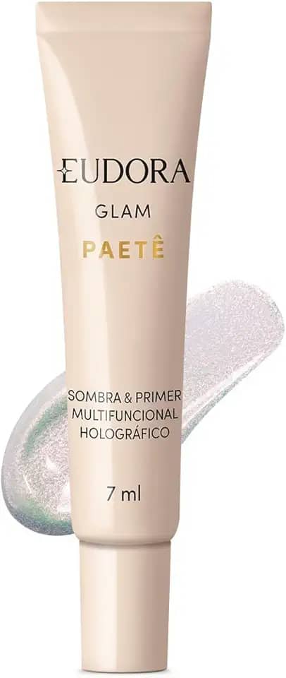 Eudora Sombra & Primer Holográfico Glam Paetê 7ml