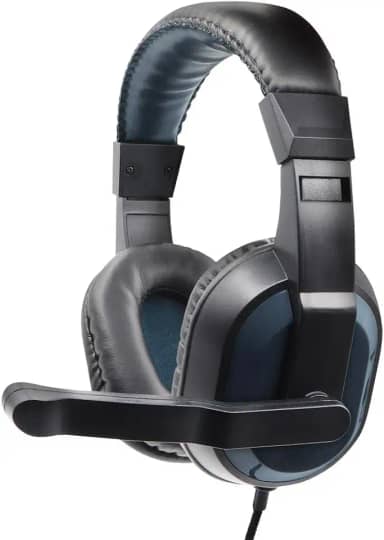 Geonav Fone de Ouvido com Microfone para Videochamadas & Reuniões Online, HSETSG, Preto