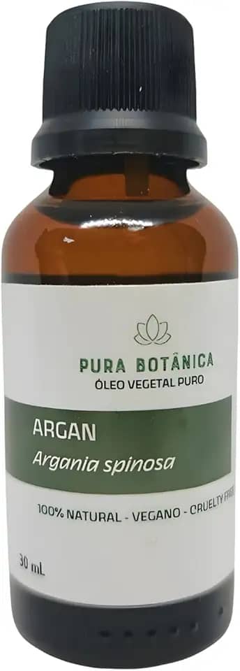 Óleo Vegetal de Argan 100% Puro e Natural, Massagem, Aromaterapia, Cabelo Pura Botânica