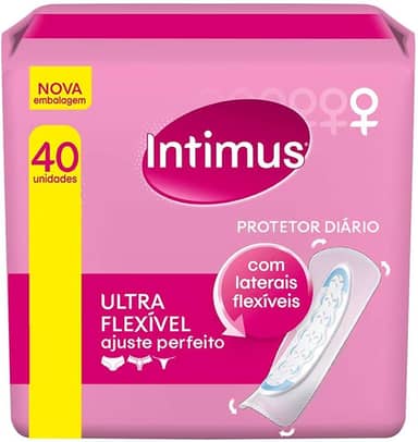Intimus Protetor Diário Days, Cuidado Diário sem Perfume, 40 unidades - Leve 40 Pague 30