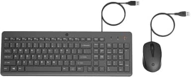 Combo de Teclado e Mouse USB HP 150 - Plug and Play, com Digitação Silenciosa, Confortável e Precisa, Mouse com DPI de 1600, Layout ABNT2, Preto (240J7AA)