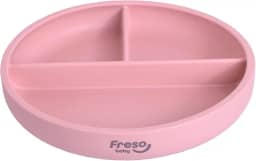 Freso Baby Prato Alimentação Bebê Introdução Alimentar Blw Bliss Silicone Atóxico Livre De Bpa Antibacteriano Com Ventosa E Divisória Cor Rosa