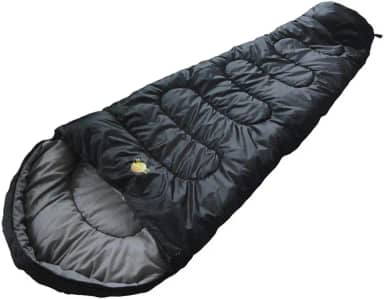 Guepardo, Saco de Dormir, Ultralight, Poliéster de , Temperaturas 5°C a 15°C, Compacto e Confortável, Ideal para Camping e Aventuras ao Ar Livre, Preto