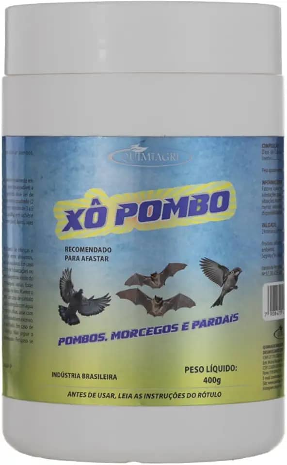 Xô Pombo Pastilhas Repelente Quimiagri 400g