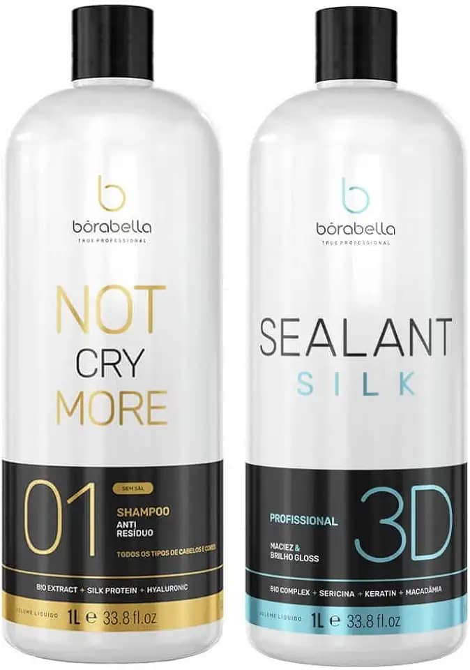 BORABELLA Combo Borabella 3D Selagem S/Formol + Shampoo Antiresiduos Tb Borabella
