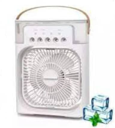 Mini Ar Condicionado Portátil 4 em 1 USB – Ventilador, Umidificador, Climatizador e Resfriador de Ar, Silencioso e Econômico