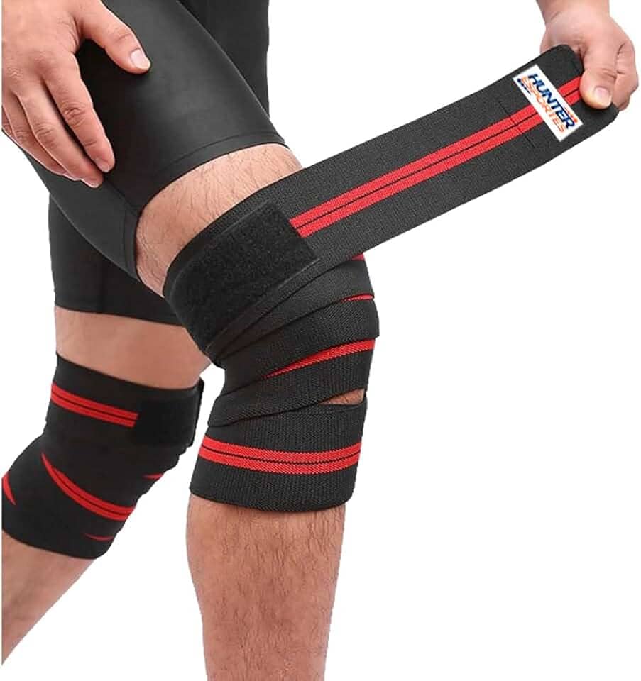 Faixa Elástica Joelho Joelheira Agachamento Powerlifting Lpo