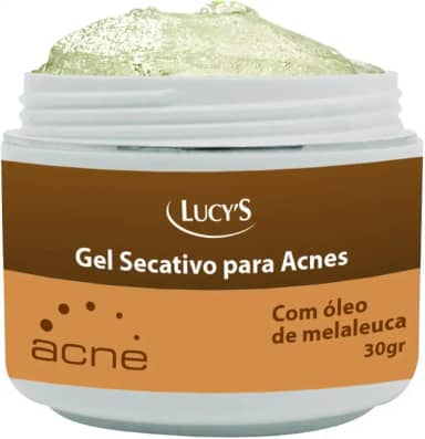 Gel Secativo para Acne - Com Óleo de Melaleuca, Seca Espinhas e Cravos Rápido 30g Lucy’s